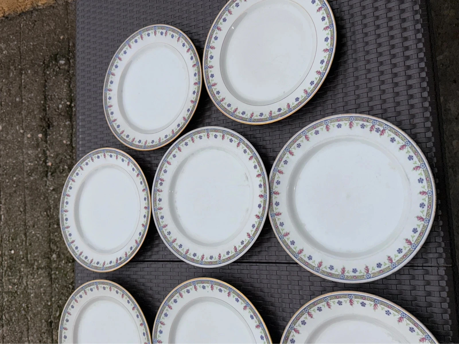 Conjunto de louça de porcelana antiga da época BRP Limoges França – photo 14
